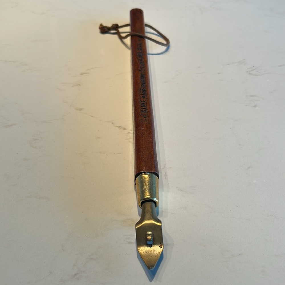 Vintage Wooden Large ( 15 in)  Bottle Opener circa 1960  , Made in Japan.